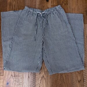 Black and White Check Gingham Pants